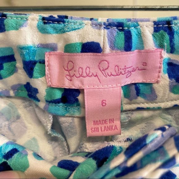 LILLY PULITZER Kelly Skinny Ankle Pant Pineapple Print Size 6 - Picture 7 of 7